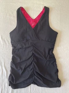 Zobha Ella Tank W/ Cups Black/Pink Size 4 - Picture 1 of 6