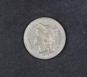 1872 Three Cent Nickel Uncirculated - *DoubleJCoins* - 110845 - Picture 1 of 3