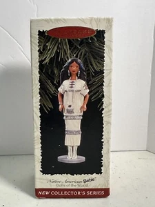 Vintage Hallmark Keepsake Ornament Barbie Series NIB Native American  1996 - Picture 1 of 2