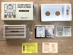 Nintendo Game & Watch Oil Panic OP-51 Console Multischermo con Scatola e Manuale F/S - Foto 1 di 4