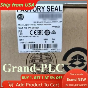 New Factory Sealed AB 1766-L32AWAA MicroLogix1400 32Point Controller US Free Tax - Picture 1 of 4