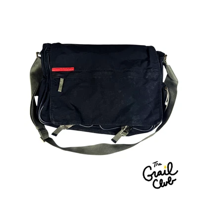 PRADA Shoulder Bag Polyester Black Plain 4VA110 from Japan - Free Shipping - US - Image 1 of 4