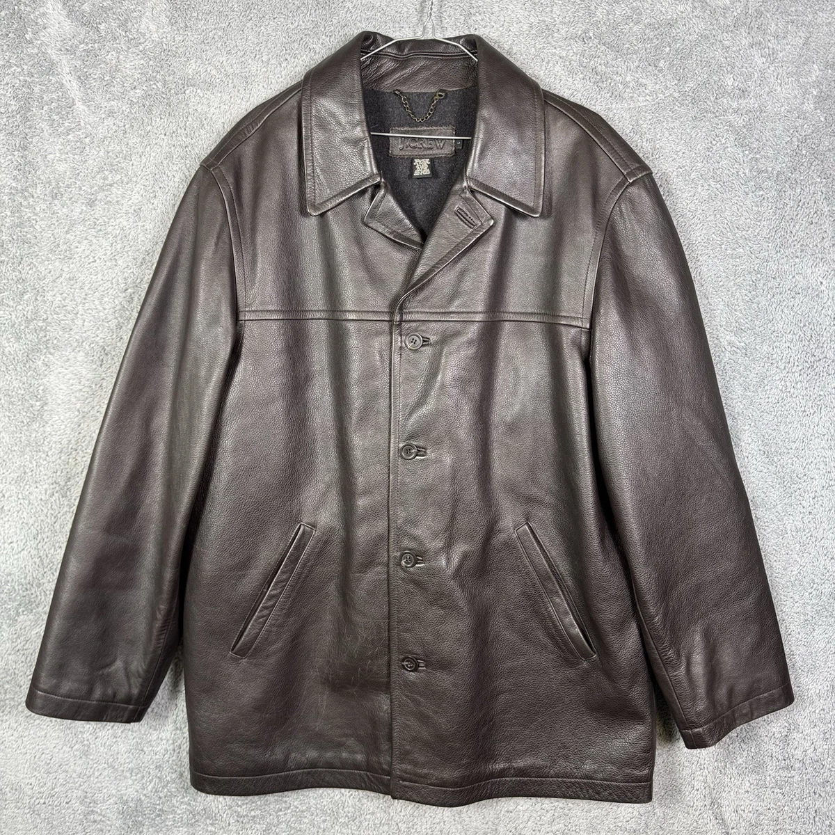 s*o様 90s j.crew real leather car coat 90s j.crew real leather car coat Vintage J Crew Leather Jacket - Etsy