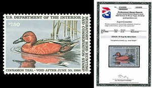 Scott RW52 1985 $7.50 Duck Stamp Mint Graded XF-Sup 95 NH with PSE CERT - Picture 1 of 1