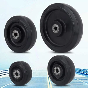 5/6/8 Inch Heavy Duty Single Wheel Trolley Industrial Rubber Wheel Silent Caster - Picture 1 of 8