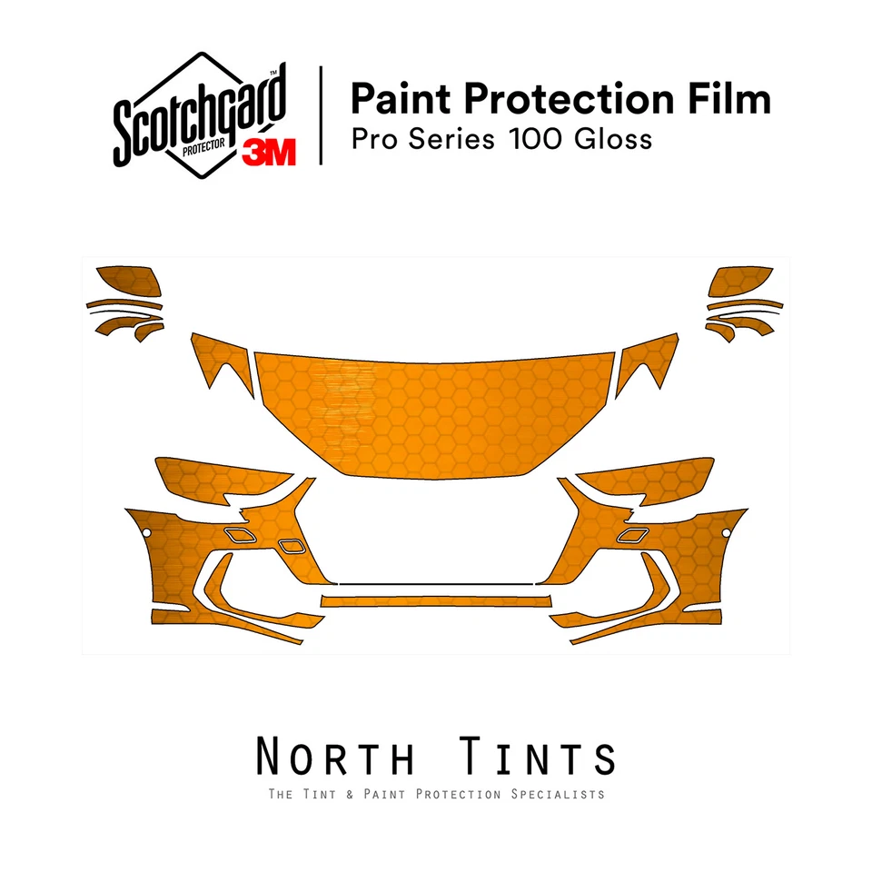 Audi A8 2022-2026 Serie 3M PRO Película de Protección de Pintura Precortada Sujetador Transparente Kit PPF Foto 1 de 4