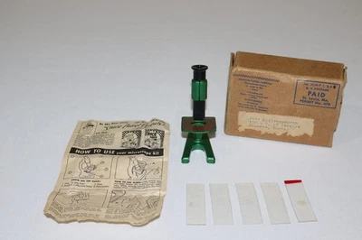 20 世纪 50 年代太空巡逻显微镜套件 Ralston 谷物高级邮件罕见 — 第 1/4 张图片