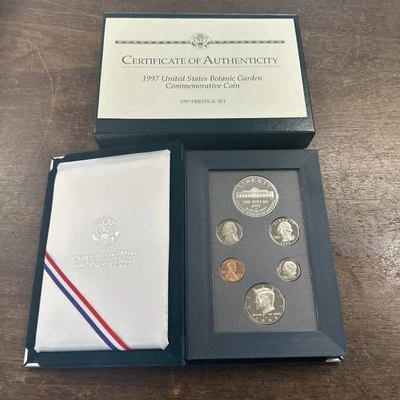 1997 PRESTIGE Proof Set. U.S. Mint Made. Complete & Original w/Box and COA OGP - Image 1 of 4