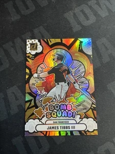 Tarjeta de béisbol 2025 Donruss SP/199 James Tibbs III BOMB SQUAD - Imagen 1 de 3