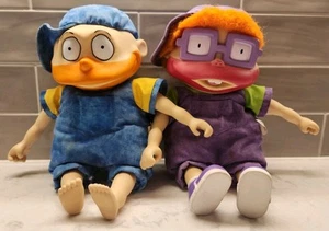 Nickelodeon Rugrats Tommy Pickles & Chuckie Finster Popsicle Plush Dolls 1997 - Picture 1 of 24