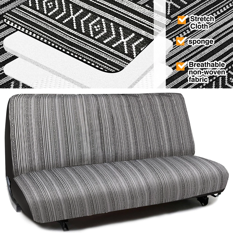 Universal Bench Seat Cover Fits Ford, Chevy、Dodge, and Full Size Trucks SUV Car Foto 1 de 4