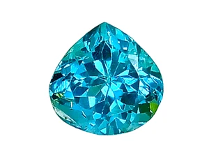 3.24cts Blue green natural apatite Pear cut loose gemstones "see video" - Picture 1 of 3