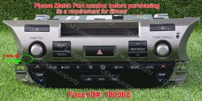 Lexus ES300H ES350 2013-2014 радиоприемник лицо ID #100362 86130-33450 - Изображение 1 из 4