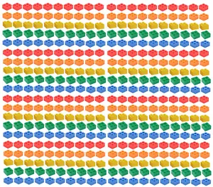 ☀️Mattoni LEGO 2x2 NUOVI numero 400 5 colori assortiti blu verde giallo rosso arancio - Foto 1 di 6
