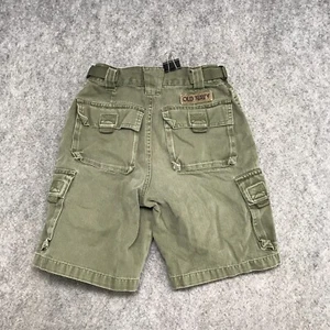 Old Navy Shorts Boys Size 7 Green Cargo Casual Buckle Adjustable Waist Cotton - Picture 1 of 12
