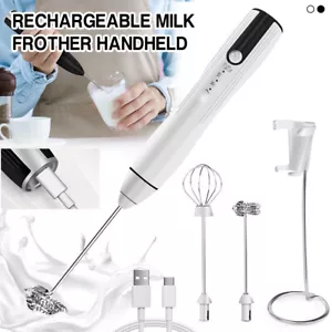 Mini Milk Frother Handheld Foam Maker Egg Whisk Drink Mixer Coffee Blender - Picture 1 of 15