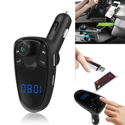 Bluetooth FM Transmitter FM MP3 Players Modulator Handsfree Dual USB Charger W13 - Bild 1 von 4