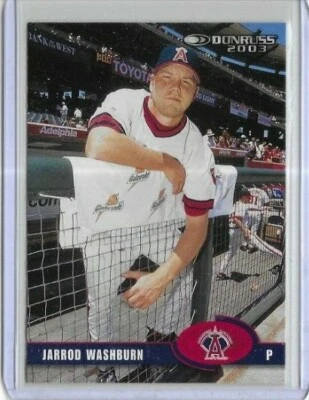 2003 Donruss #77 Jarrod Washburn Anaheim Angels - Image 1 of 2