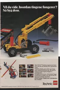 LEGO ADVERTISING INSERTS # 2-1124 # TECHNIC - MACHINES # 1984 # - Picture 1 of 1