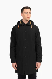 Penfield Ashford Insulated Rain Jacket in Black, size Large - BNWT, RRP £240 - Picture 1 of 8