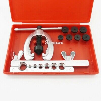 10-Pc Flaring Tool Kit Water Gas Auto A/C In 3/16 1/4 5/16 3/8 7/16 1/2 & 5/8  • 19.63£