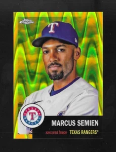 MARCUS SEMIEN 2022 Topps Chrome Platinum #380 REFRACTOR YELLOW RAYWAVE /250 - Picture 1 of 2