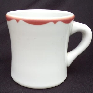 Salmon SCALLOPED Design Diner MUG 1953 Mayer Restaurant Ware - Picture 1 of 6