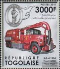 Togo 4388 (kompl.Ausg.) postfrisch 2012 Feuerwehrfahrzeuge