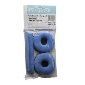 Ear Pads Sennheiser HD-25 Headphones Velour Sky Blue pair Zomo HD-25SP - Picture 1 of 5