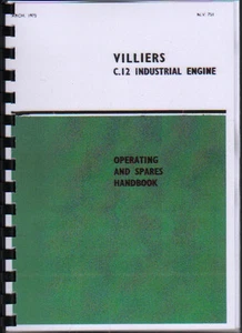 Libro manual de piezas de funcionamiento de motor estacionario industrial Villiers ""C.12 - Imagen 1 de 1