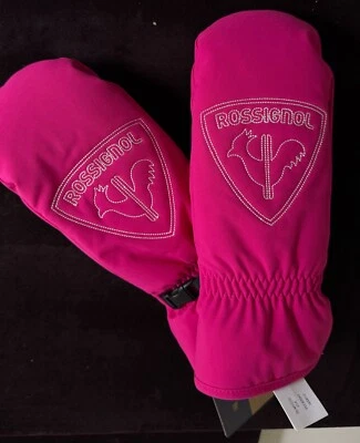 Rossignol Girl’s X-Large Orchid Pink Ski Mittens With Embroidered Rooster  ZZ401 - Image 1 of 4
