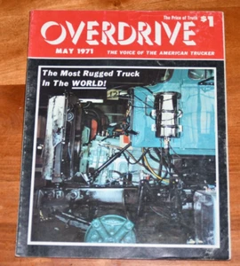 1971 May Overdrive Vintage Trucker Magazine Peterbilt Advertising Mack Truck - Imagen 1 de 4