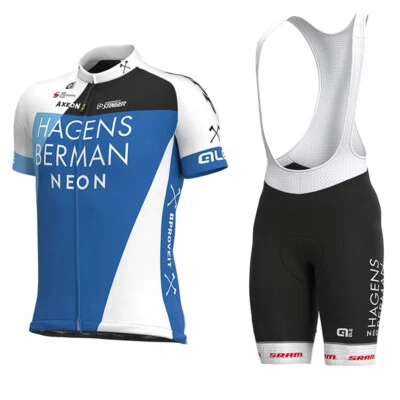 Ciclismo Hombre Manga Corta Jersey Babero Conjunto Ciclismo Equipo Kit Bicicleta Jersey Foto 1 de 4