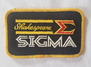 Shakespeare Sigma Embroidered Rods Reels Fishing Patch New Old - Picture 1 of 3