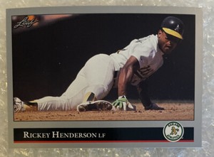1992 Leaf #116 Rickey Henderson- Sharp