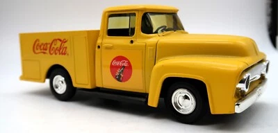 1997 Ertl Coca-Cola 1956 Ford Truck Diecast Bank F600 1:24 Scale Coke W/ Key - Image 1 of 4