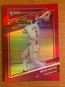 2021 Donruss Rosso Parallelo Bryce Harper Philadelphia Phillies - Foto 1 di 1