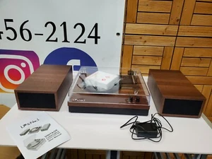 LP&No.1 Record Player 3-Speed Belt-Drive Turntable Vinyl Wireless LPSC-026 New - Picture 1 of 12