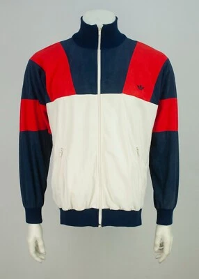 Vintage 80s Adidas ATP Track Top Jacket Size M Keyrolan Trefoil Arnel Triacetate - Image 1 of 4
