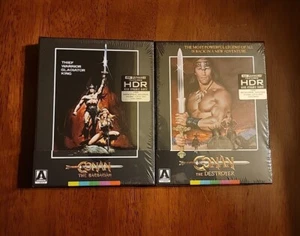 Conan The Barbarian + Destroyer 4K UHD Blu-ray OOP Limited Edition Arrow Video - Picture 1 of 10