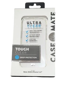i8. Case-Mate Tough Clear Case for Apple iPhone 12 Mini 5.4" In Ultra Clear - Picture 1 of 3