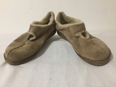 Mocasines con correa de monje Hush Puppies beige/bronceado gamuza piel sintética forrados talla 11 Foto 1 de 4