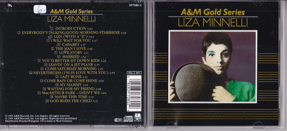 Liza Minnelli -A&M Gold Series - Liza Minnelli- CD A&M Records near mint  - Bild 1 von 1