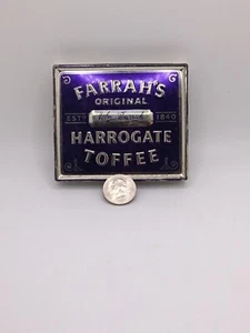 Farrah's Original Harrogate Toffee Blue and Silver EMPTY Tin - Picture 1 of 3