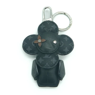 LOUIS VUITTON Keyring Portecre DuDu Vivienne Black Monogram 2018 Limited - Image 1 of 4