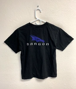 SpaceX Boys T-Shirt Size Medium Youth Black Dragon Spacecraft Logo Elon Musk - Picture 1 of 8