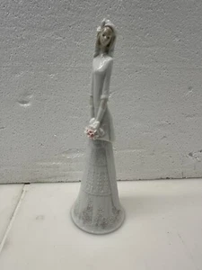 LLADRÓ ""CAMPANA DE NOVIA"" Figura #6200 NOVIA NOVIO DUCHA DE BODA. Hecho en España - Imagen 1 de 9