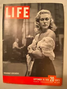 Vintage LIFE Magazine - Sepember 20, 1948 - Aldous Huxley, Marcel Cerdan - Picture 1 of 1