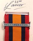 QSA QUEENS SOUTH AFRICA MEDAL RIBBON BAR CLASP PAARDEBERG BOER WAR CAMPAIGN