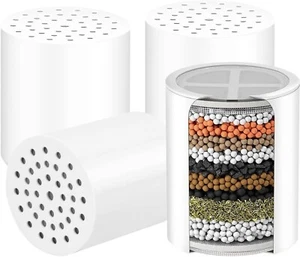 4er Pack Ersatz Duschfilter Kartusche für HOPOPOPOPRO® Hochdruck Duschkopf - Bild 1 von 5